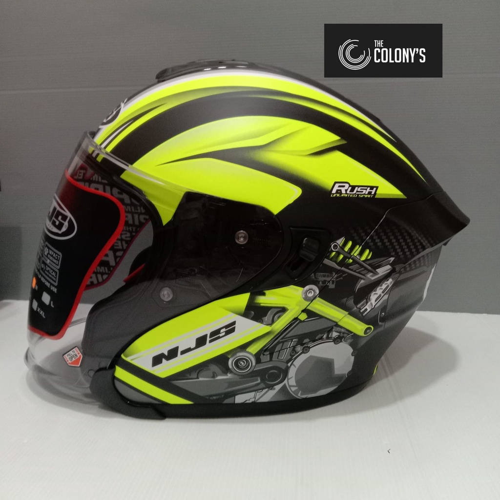 NJS KAIROZ HELM NJS KAIROS MOTIF RUSH DOUBLE VISOR-2