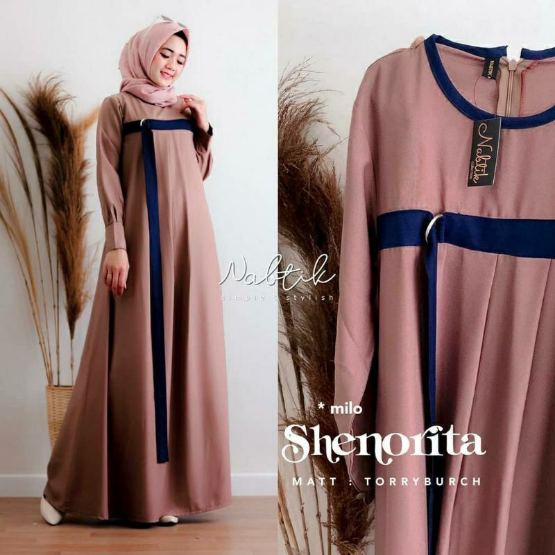 MRA - Baju gamis wanita terbaru gamis Dewasa kekinian modern 2021 wanita dress Senorita maxy