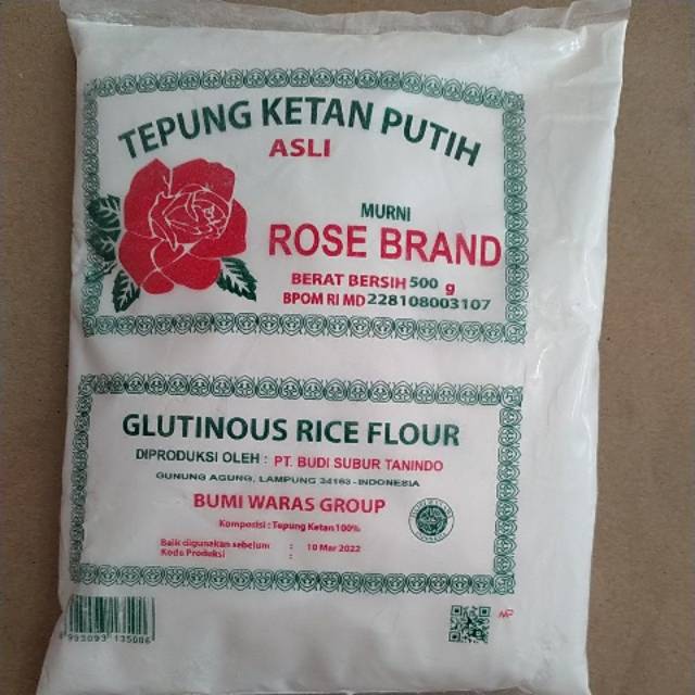 

TEPUNG KETAN PUTIH ROSE BRAND 500GR