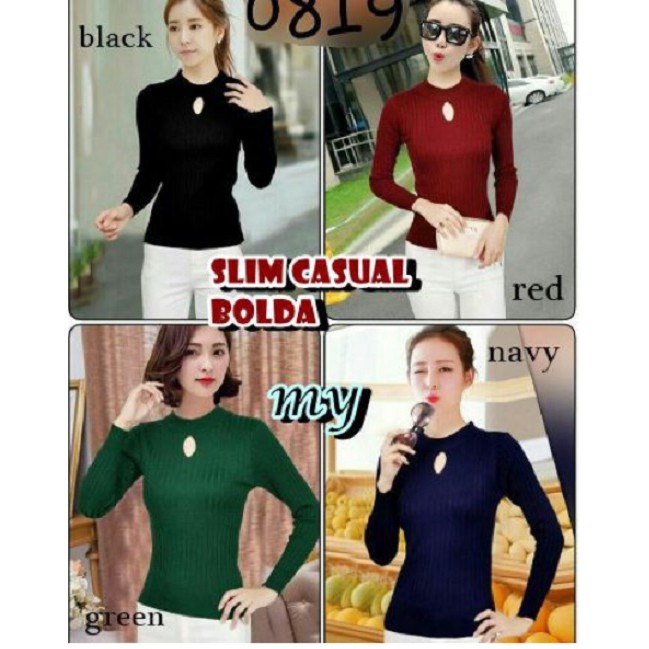 Bolda PANJANG - Sweater Casual Wanita - Sweater Rajut Wanita- Baju Rajut Korea  - Supplier Rajut