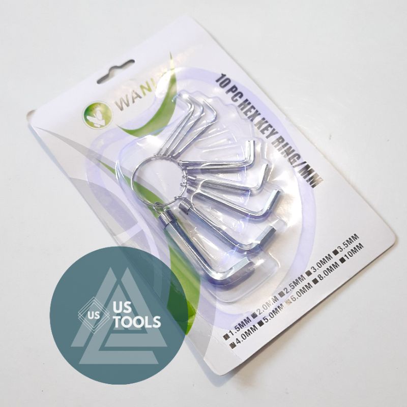Kunci L set 10pcs / Hexkey 10pcs Hexagon