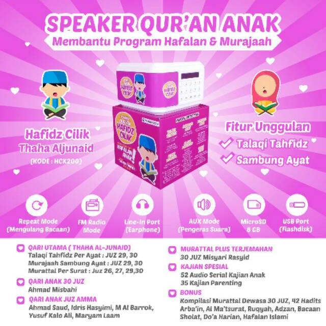 Speaker Alquran anak