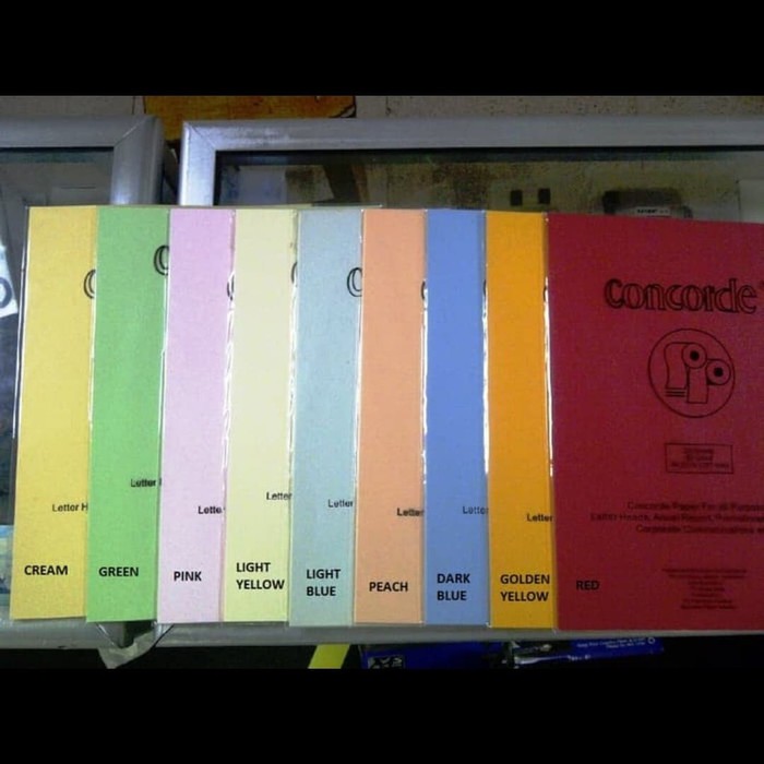 

Kertas Concorde 90 gr A4 warna