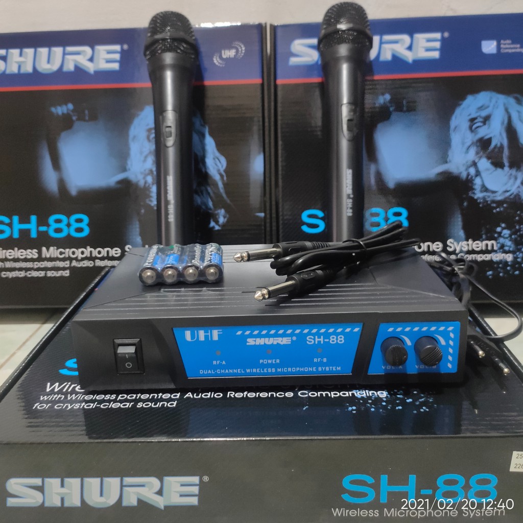 mic wireless SHURE SH-88 wireless microphone UHF SHURE SH88