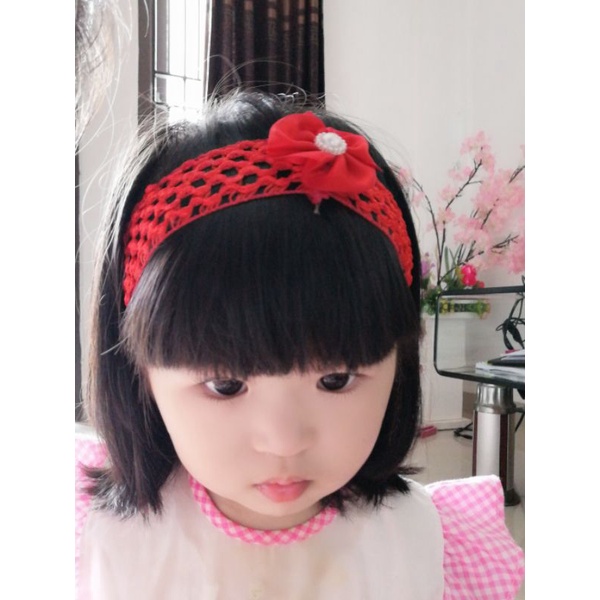 Bandana Pita Rambut Anak Cantik Karet Tidak Sakit HeadBand Baby Pita