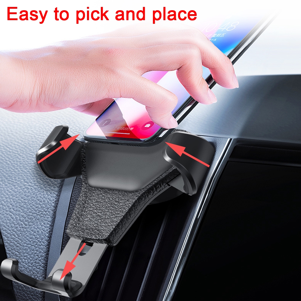 Gravity Car Phone Holder Clip Type Air Vent Car Mount