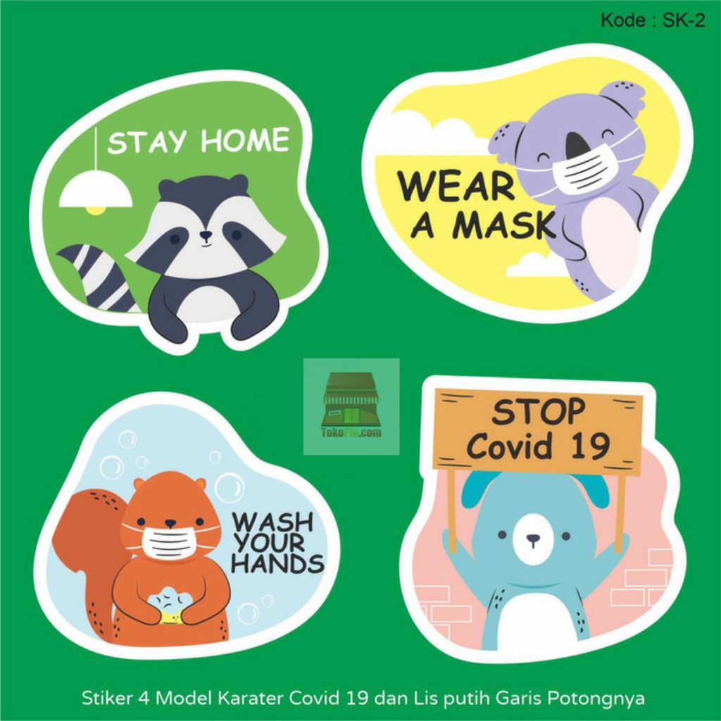 

Stiker Karakter Lucu Covid 19 ( Min 2 Pcs )