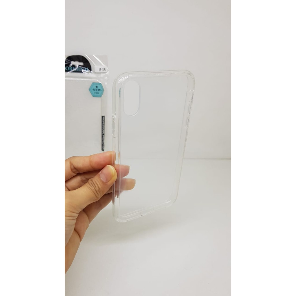 Crystal Case iPhone XR 6.1 Inch Ultra Clear List Karet Anti Scratch Semi Hardcase