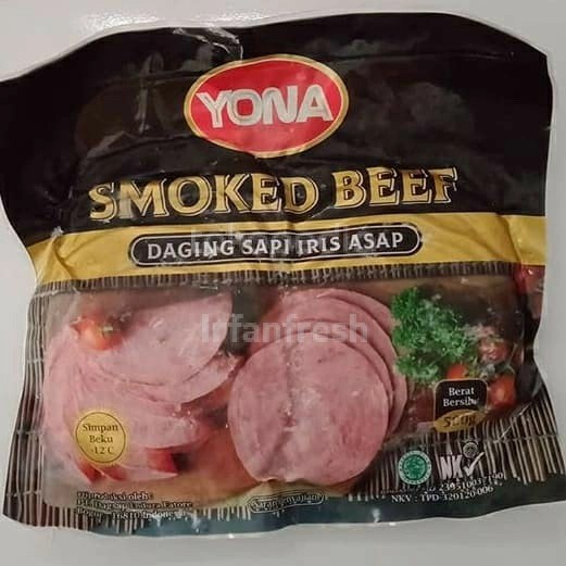 

Daging Asap - Smoked Beef Yona Daging Sapi Iris Asap 500Gram Frozenfood