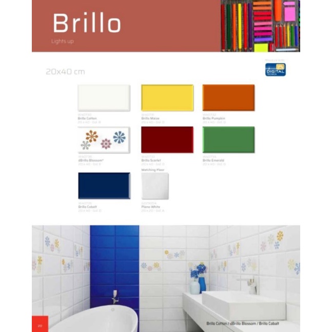 Keramik Roman Kamar Mandi/Keramik Dinding Kamar Mandi/Roman Keramik Brillo/Keramik Roman