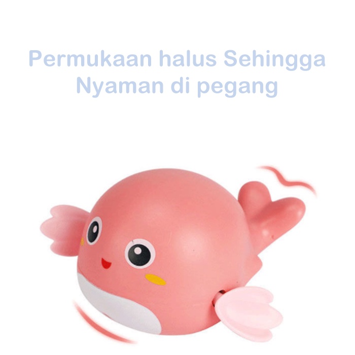 [1KG 27PCS] Babyland Mainan Mandi Anak Bentuk Dolphin Lucu Berenang Di Kolam Renang / Toy Turtle