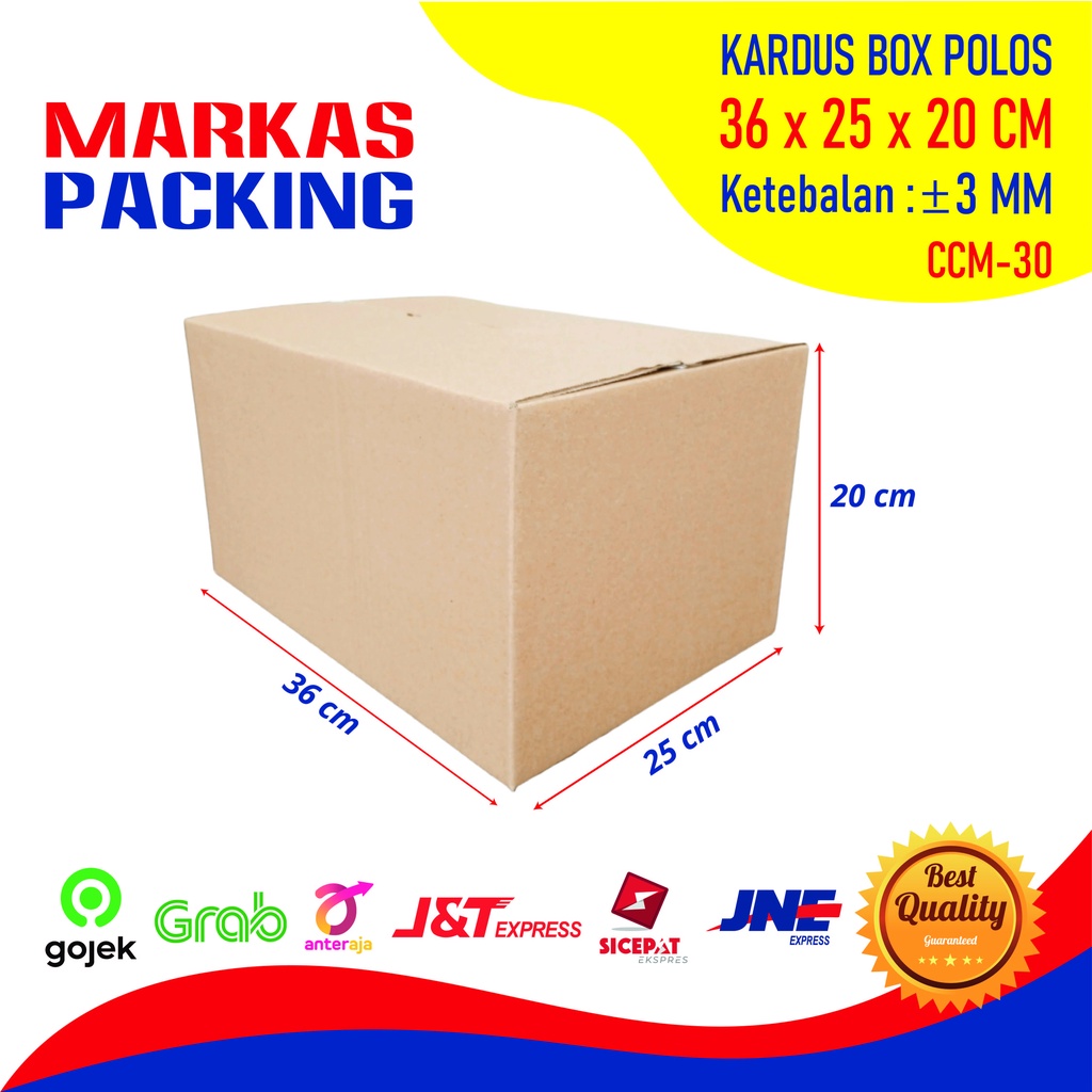 

Kardus Karton Box 36x25x20 CM Dus Kotak Packing Packaging Polos