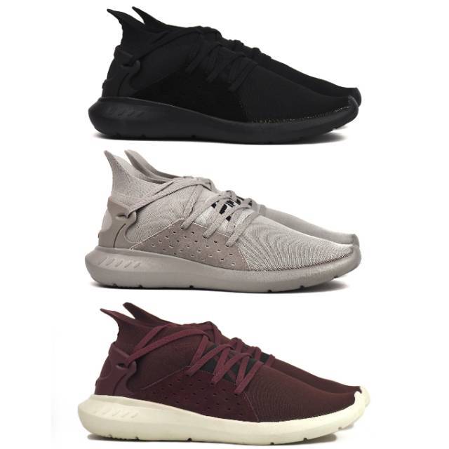 Sepatu Casual Sneakers Piero SHADOW - Black Khaki Maroon Original