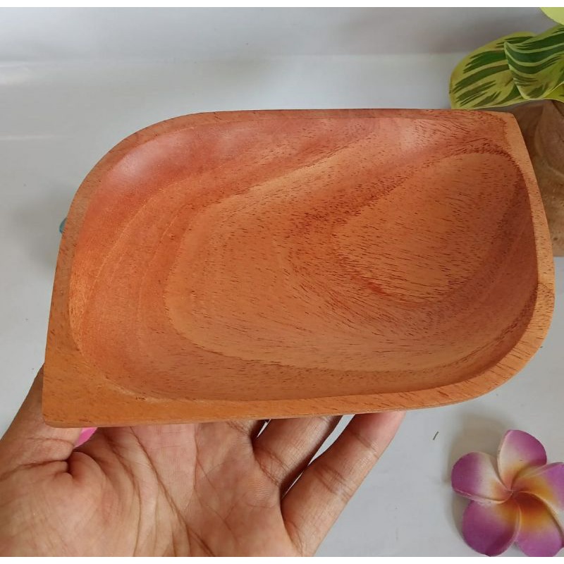 piring susi 10x15cm .ketupat.kayu mahoni