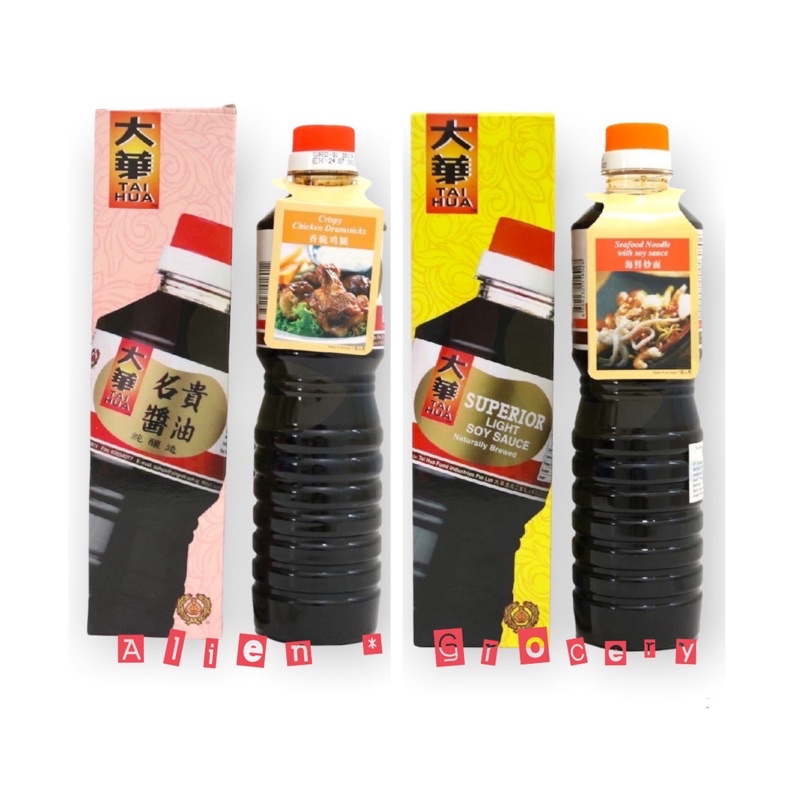 TAI HUA SUPERIOR Light Dark Soy Sauce 640ml