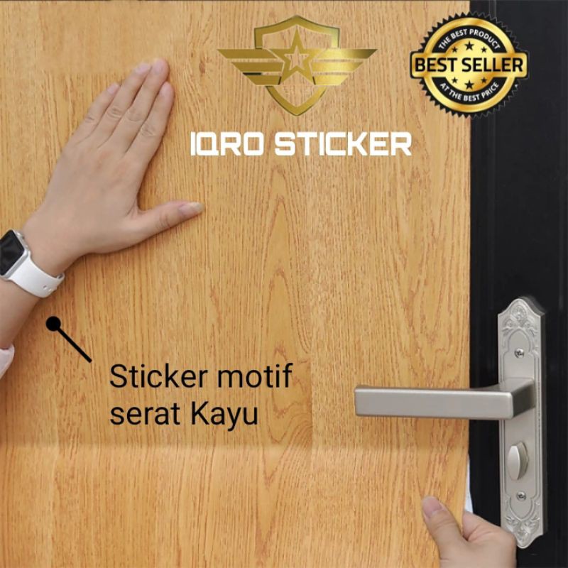 Sticker skotlet meja / Sticker skotlet lemari / sticker skotlet motif kayu