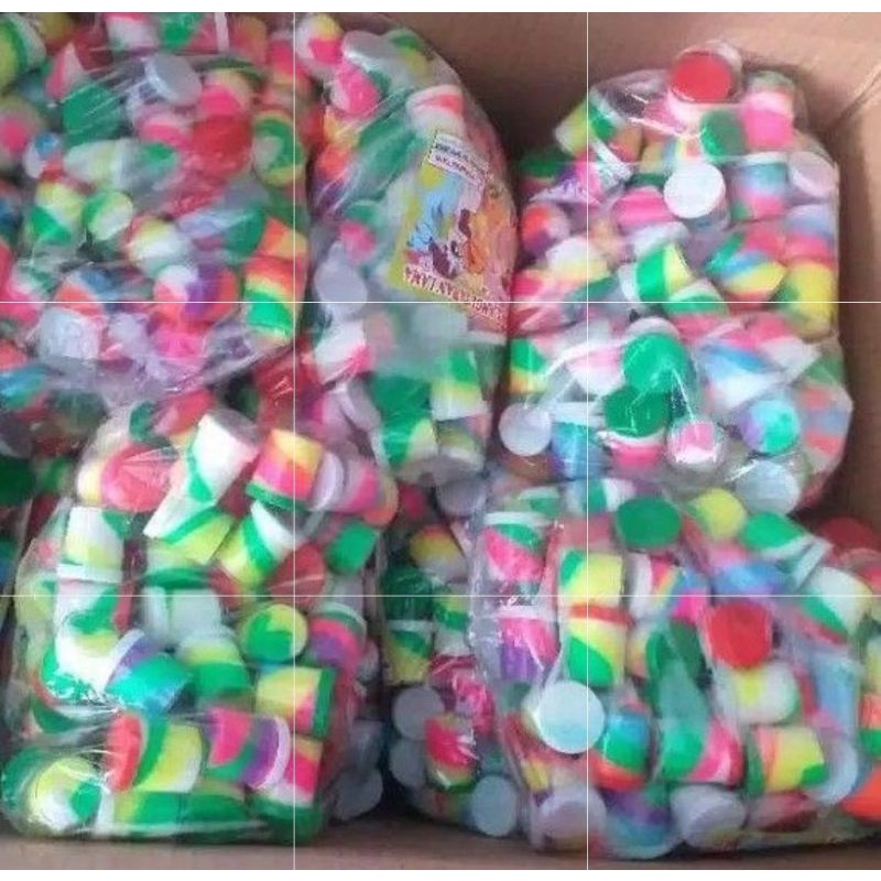 Mainan Slem pelangi / Seleme / Slem / slime isi 50 pcs murah