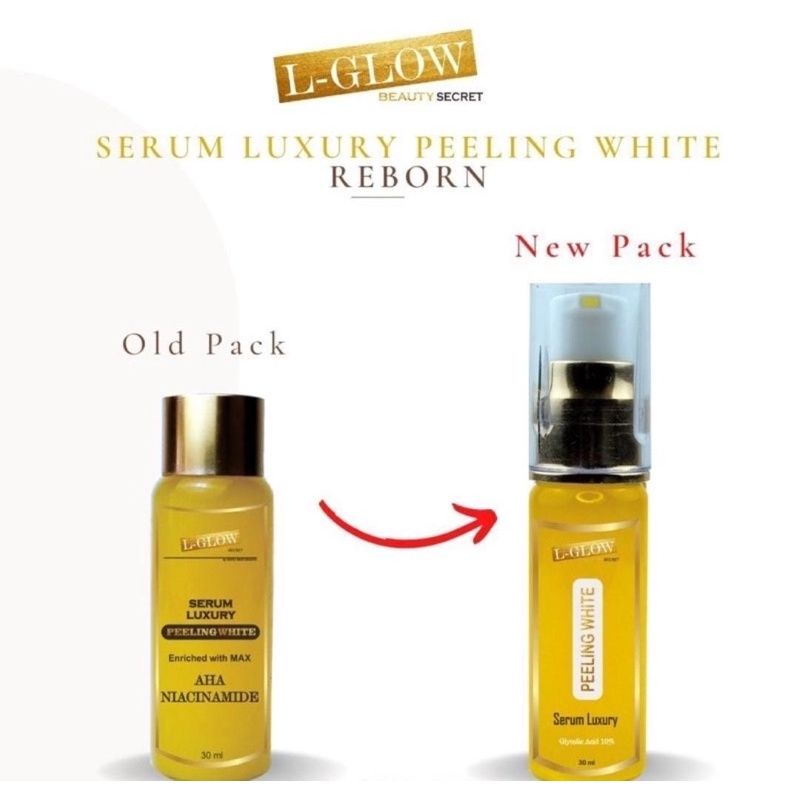 L-GLOW BODY SERUM LUXURY PEELING WHITE NEW FORMULA