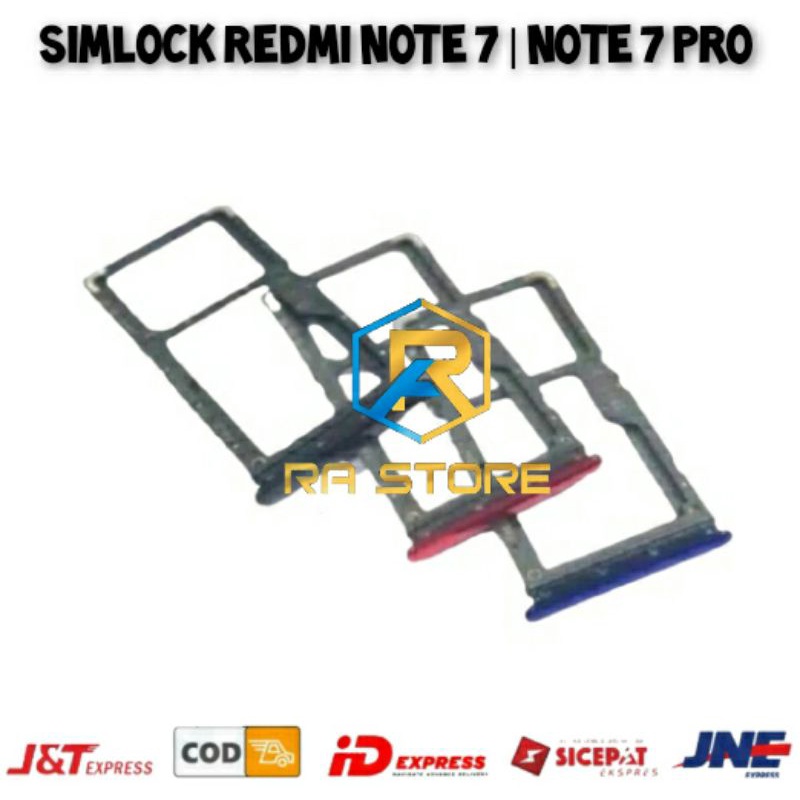 Simlock Simtray Xiaomi Redmi Note 7 | NOTE 7 PRO Sim Lock Sim Tray Slot Simcard Holder Dudukan Sim