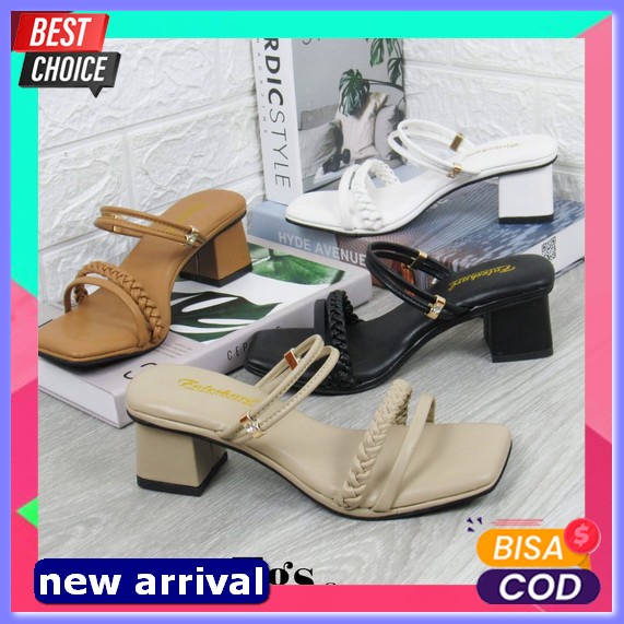 Hot Sale Lr070 High Heels Wanita Hak Tahu Tinggi Cewek Cewe Import Korea Kondangan Pesta Wisuda Ke S