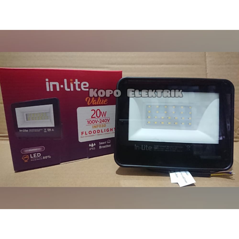 Inlite Lampu Sorot 20 Watt LED Inlite Sorot Value INF030 Floodlight