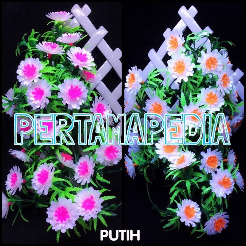 C5 Bunga Aster Gigi/Bunga Plastik/Daun Plastik/Rumput Plastik/Daun Rambat Plastik/Bunga Dekorasi-3