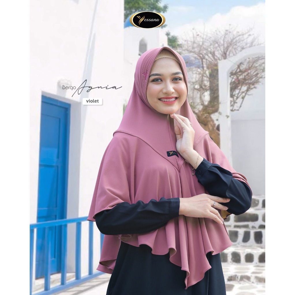 BERGO AGNIA Daily Hijab Jumbo Yessana Hijab Bahan Jersey Original