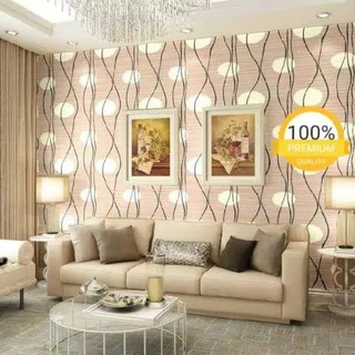 Wallpaper Sticker Dinding CREAM  BUNGA DANDELION GM551 