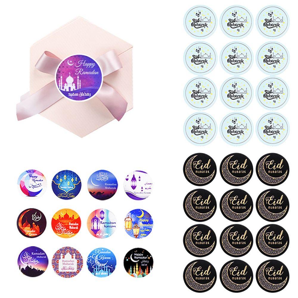 MXBEAUTY Stiker Blessed Ramadhan Kartu Ucapan Dekor Sealing Ulang Tahun Party Decor Tag