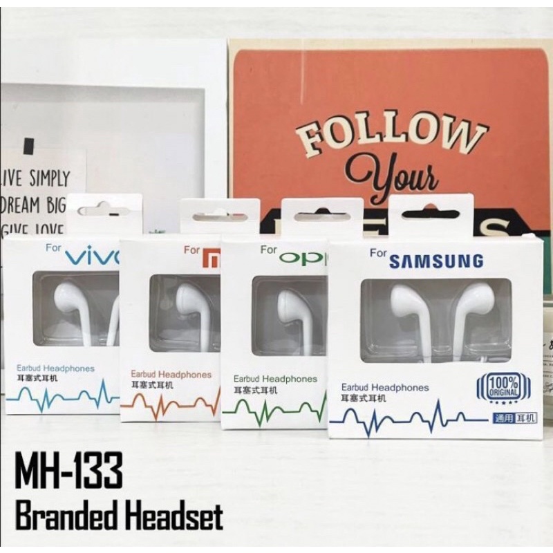 JAYALARIS Headset Branded MH133 Bass / HF Branded MH-133