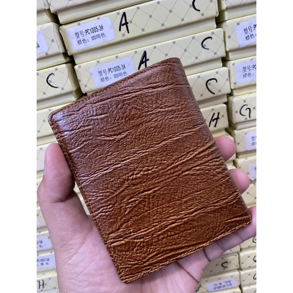 DOMPET PRIA KULIT ASLI URAT KAYU DOMPET PRIA ASLI KULIT DOMPET LIPAT KULIT ASLI DOMPET KULIT ASLI