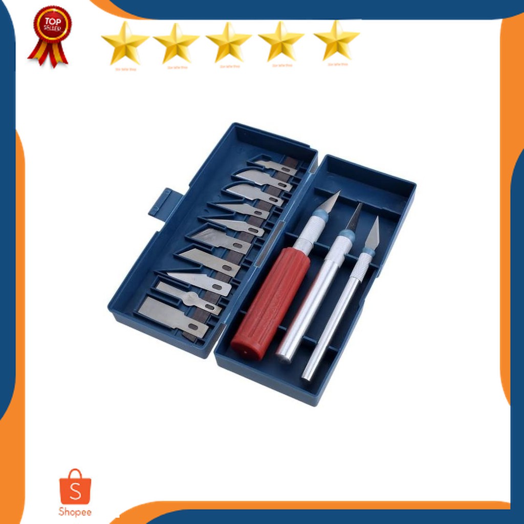 

13pcs cutter set / hobby art knife DIY / Pen cutter carving sculpting blade / pisau craft
