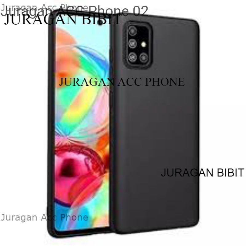 Soft Case Blackmatte Samsung Galaxy M51 Casing Silikon  Black Matte Hitam Samsung Galaxy M51 Terbaik
