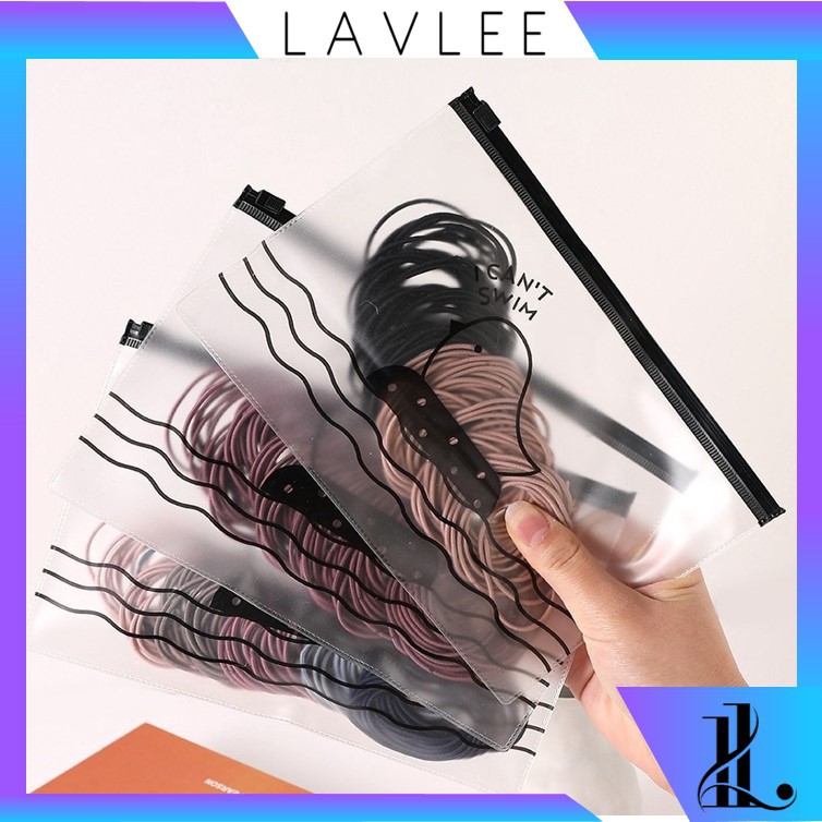 LAVLEE F705 (100 pcs) Ikat Rambut Karet Polos Elastis Gaya Korea untuk Wanita / Karet Rambut