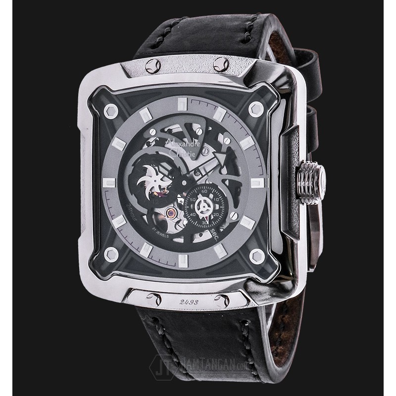 Alexandre Christie AC 3030 MA LSSBA Man Sport Black Dial Black Leather Strap