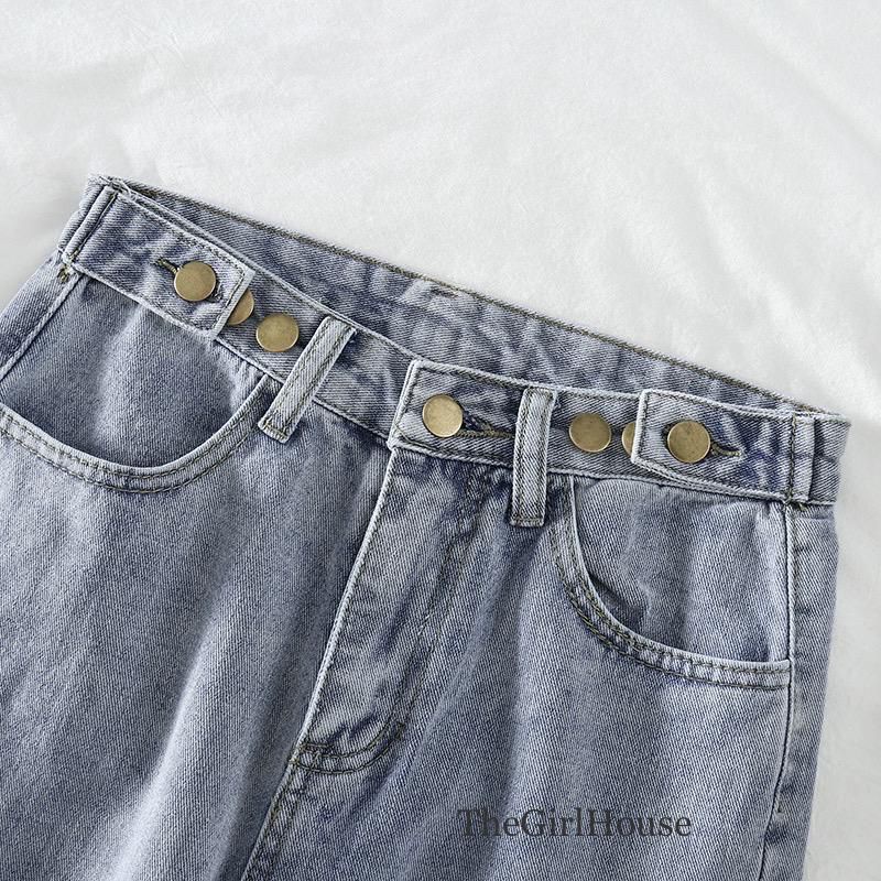 TheGirlHouse - KULOT HIGHWAIST LOOSE JEANS WANITA AUDY