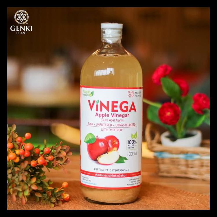 

Diskon Vinega Apple Cider Vinegar (With The Mother) - 1000 Ml