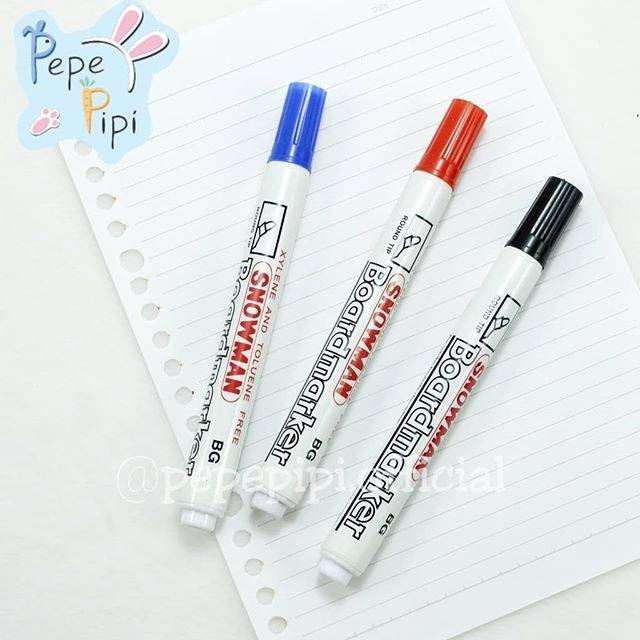 Spidol Sepidol  Snowman Boardmarker Papan Tulis Murah Impor 