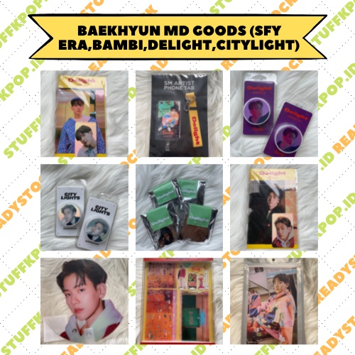[stuffkpop.id] [READY STOCK] BAEKHYUN BAMBI, BAEKHYUN DELIGHT, BAEKHYUN CITYLIGHTS GOODS (BAEKHYUN M