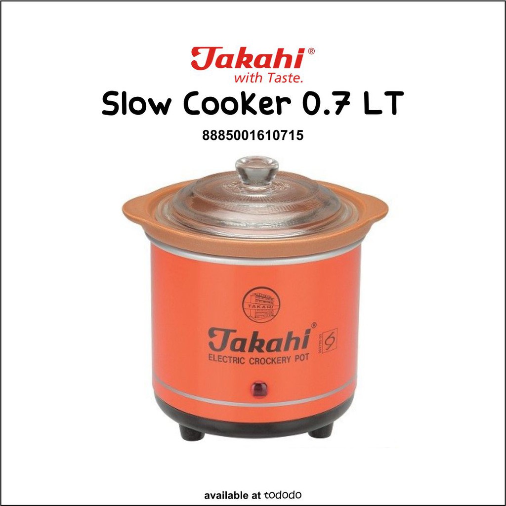 Slow Cooker Takahi 0.7 LT Alat Masak Makanan Bayi 1188