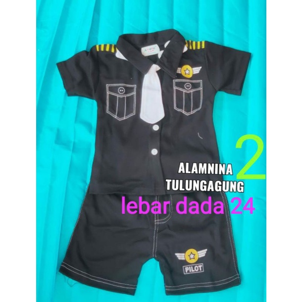 setelan panjang dasi kupu kupu amena