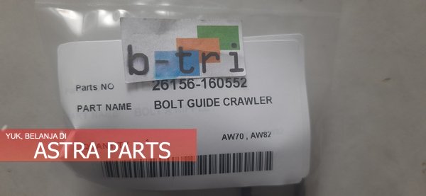 YANMAR PART BOLT GUIDE CRAWLER BAUT PERAHU COMBINE HARVESTER AW70 AW82 PN 26156-160552