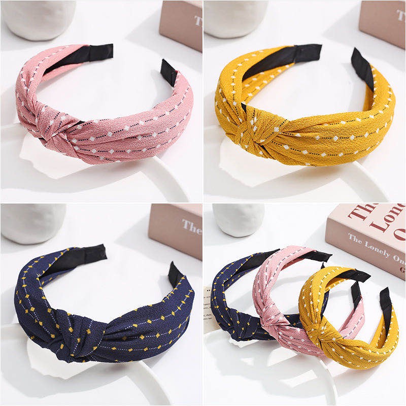 Bando Polos Salur - Bando Bandana Simpul Ala Korea - Headband - Bando Bandana Korea Import