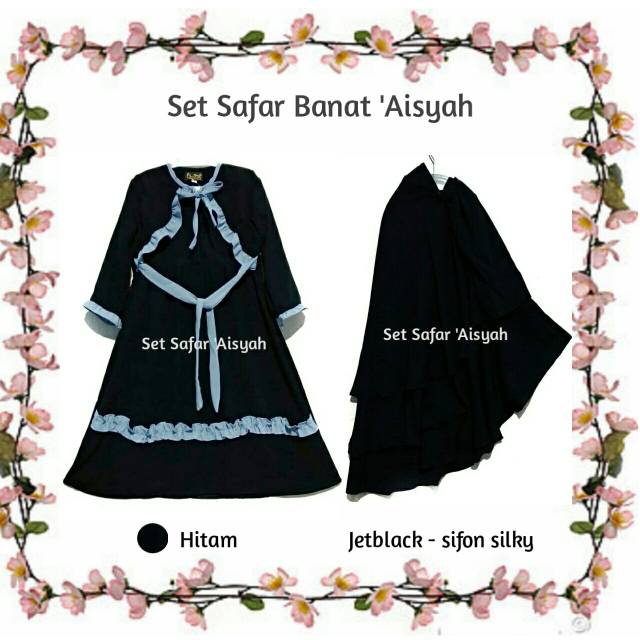 Best Seller Set Safar Banat 'Aisyah by Qonitah Hijab || Anak Usia 3th - 12th