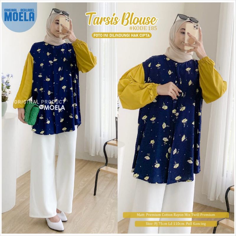 TARSIS BLOUSE LD 110cm // ATASAN WANITA ORIGINAL BERLABEL // BY MOELA-185