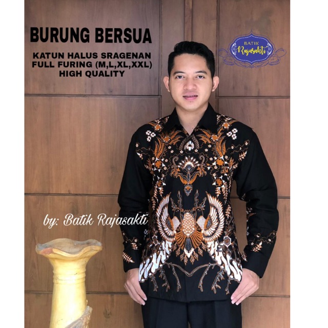 Batik Solo BURUNG BERSUA LAPIS FURING Katun Halus Sragenan Ori Solo