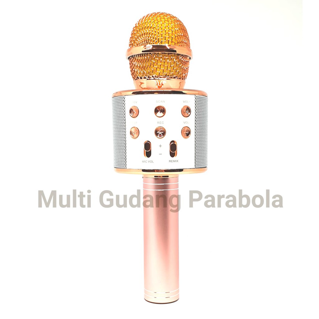 Mic WS 858 karaoke bluetooth wireless Portable