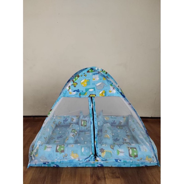 Kasur Bayi Kolam Kulambu Tenda Motif Dolphin