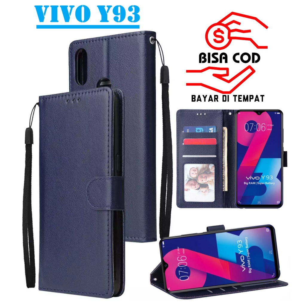 SARUNG BUKU HP UNTUK VIVO Y93 / FLIP WALLET UNTUK VIVO Y93 / LEATHER CASE UNTUK VIVO Y93