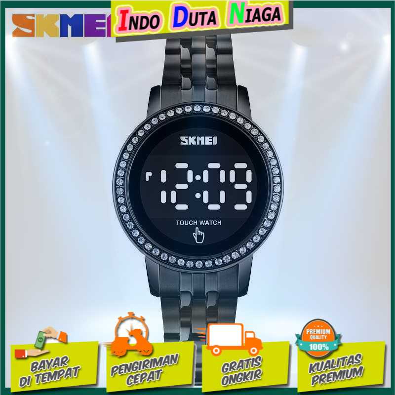 IDN - SKMEI Jam Tangan Digital Wanita Stainless Steel Strap - 1669